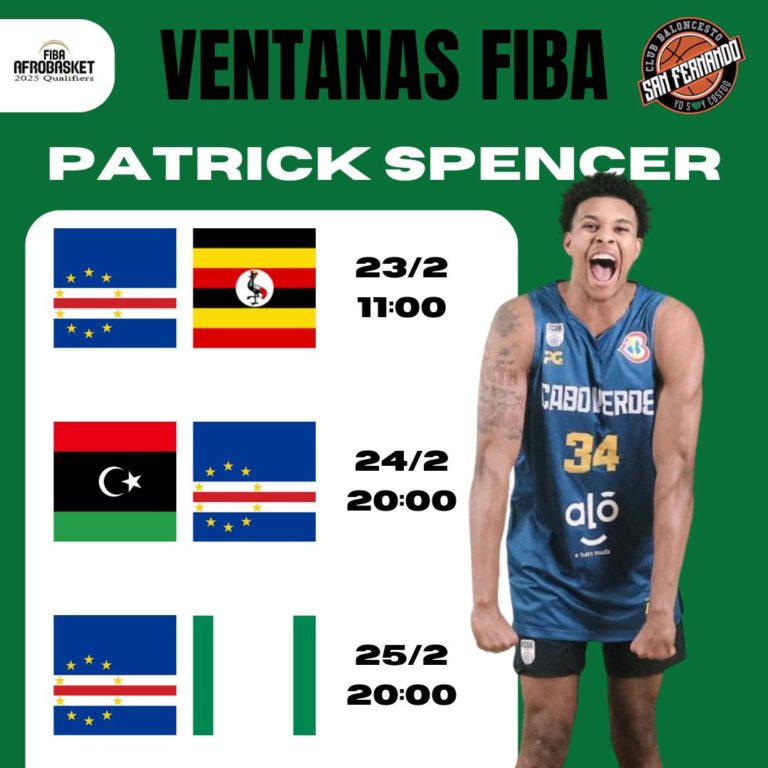 Lee más sobre el artículo Esta semana Patrick Spencer estará defendiendo los colores de Cabo Verde. Mucha suerte!